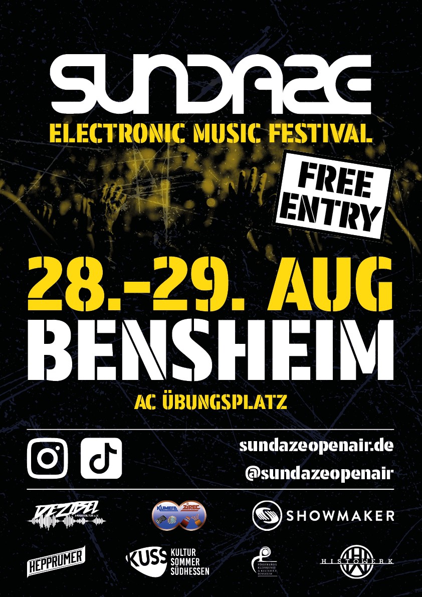 SUNDAZE Festival Plakat 2026